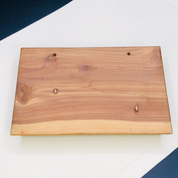 Vintage Wooden Mail & Key Hooks Wall Pocket: Mid-Century Lake George Souvenir - Picture 3 of 12